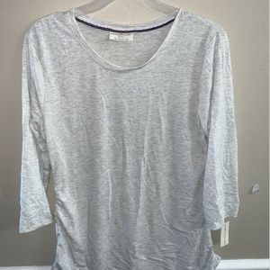 Bobbie Brooks  Women's  Gray T-shirt Shirt Top M (8/10) Short Sleeve NWT